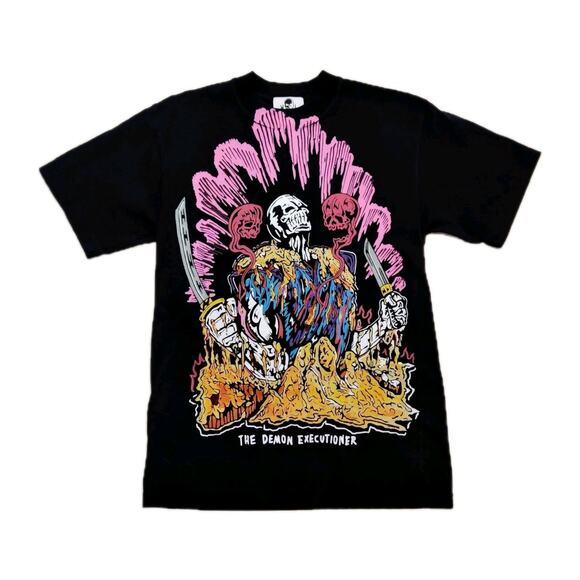 Warren Lotas Mens TShirt Size S The Demon Executioner Black Rare Graphic Print - Picture 7 of 16